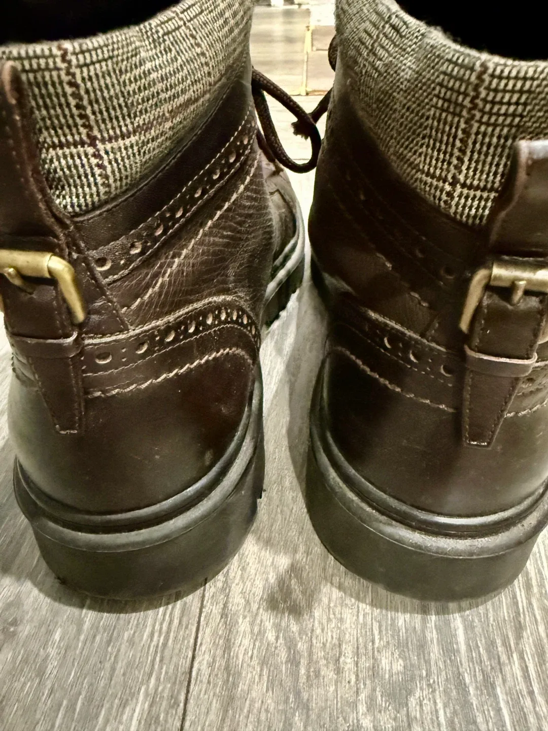 Louis Vuitton Brown Leather Ankle Boots size 7.5 image indicator(4)