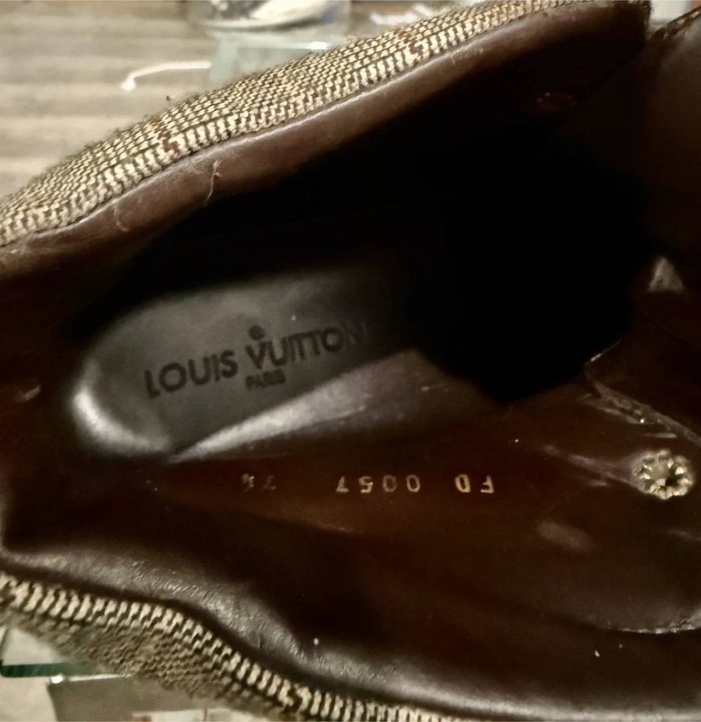 Louis Vuitton Brown Leather Ankle Boots size 7.5 image indicator(3)