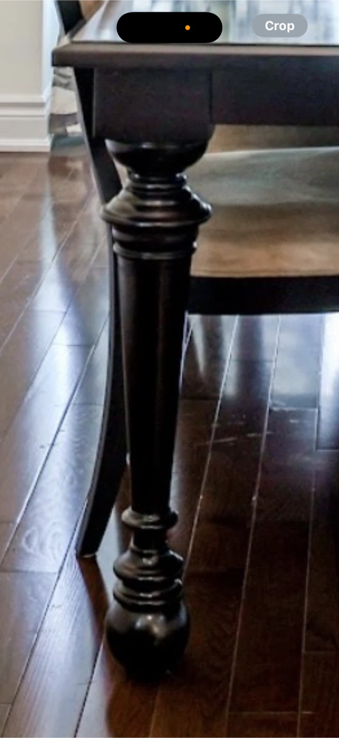 Dining Table with 8 Chairs - Dark Wood - photo 2