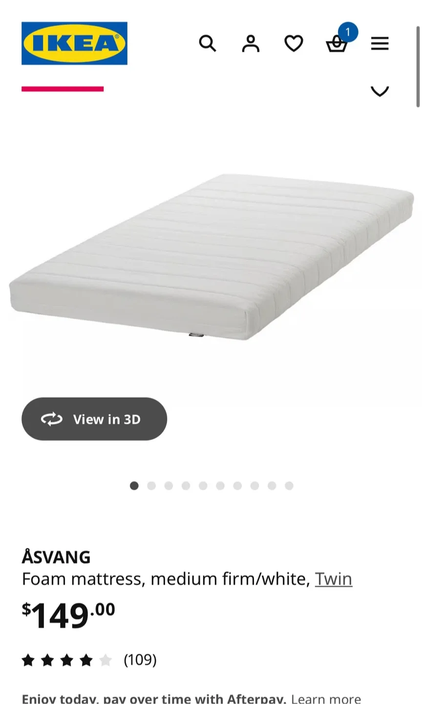IKEA Hemnes Daybed with Åsvang Mattress - Twin image indicator(3)