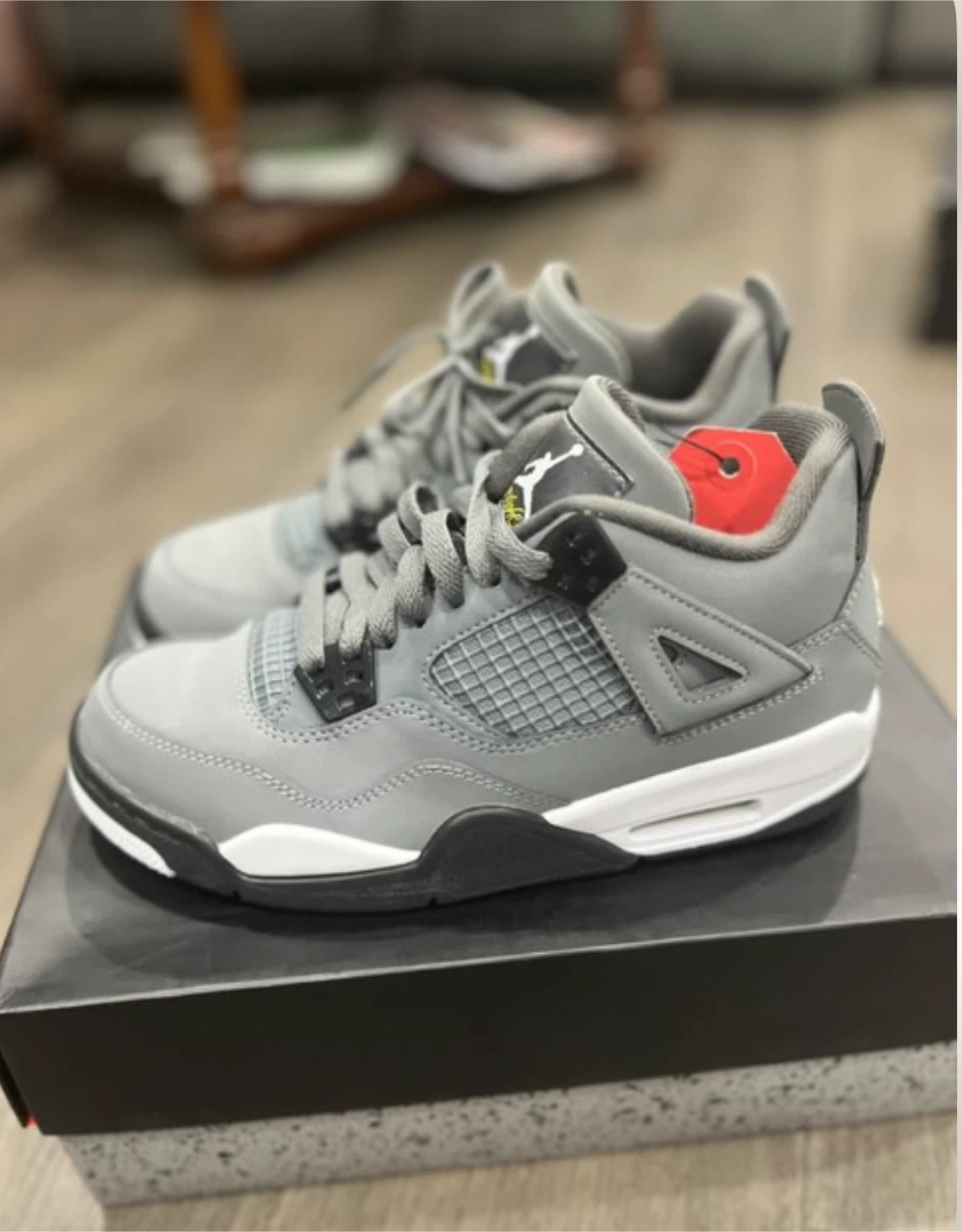 Air Jordan 4 Retro Grey Shoes - photo 2