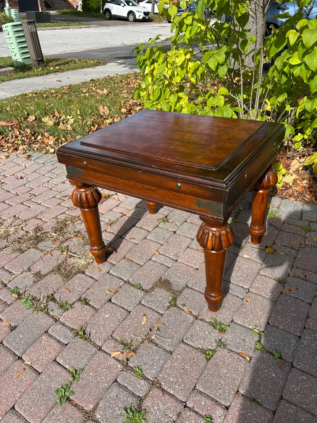 Brown Wood End Table image indicator(5)