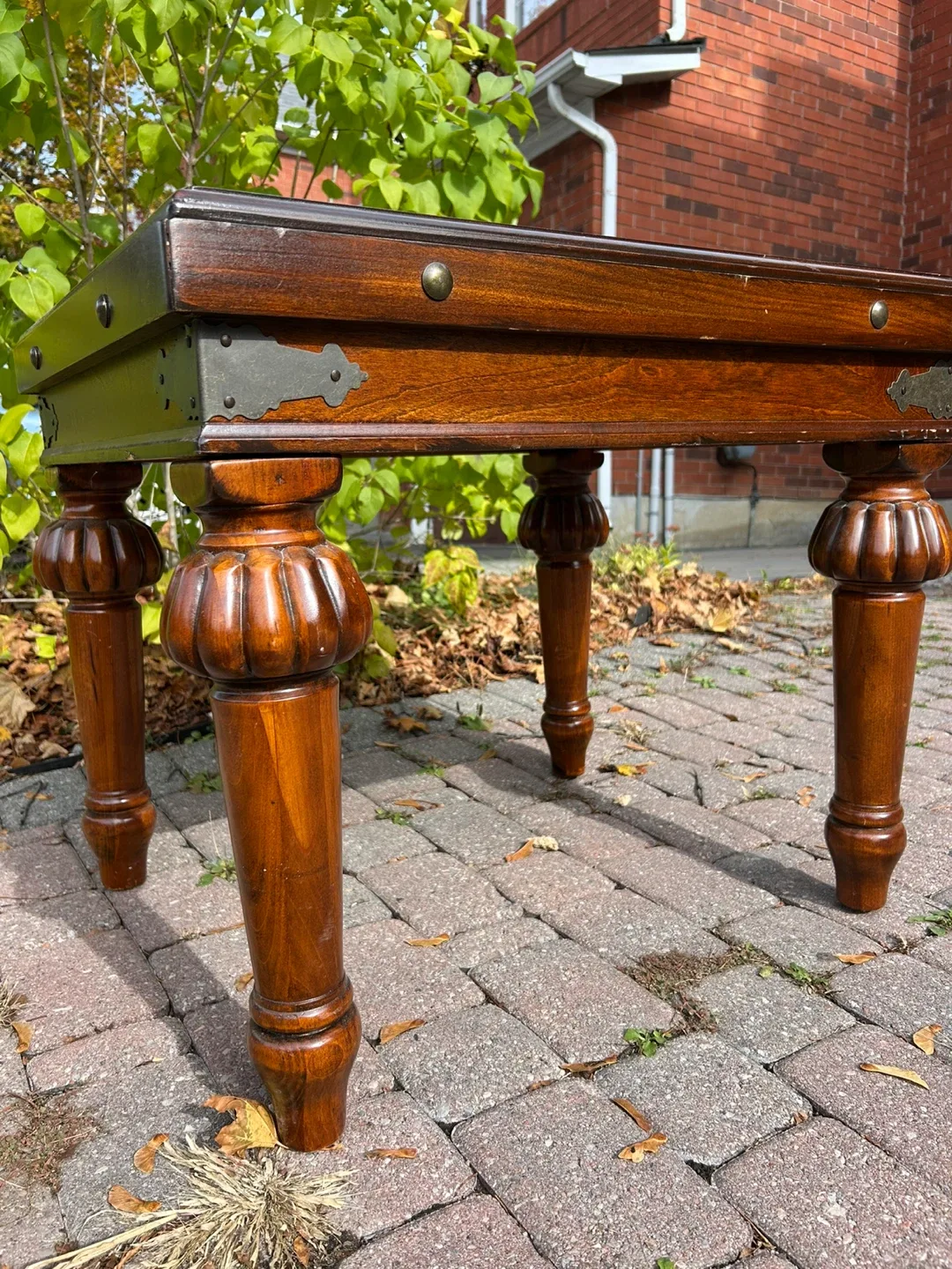 Brown Wood End Table image indicator(2)