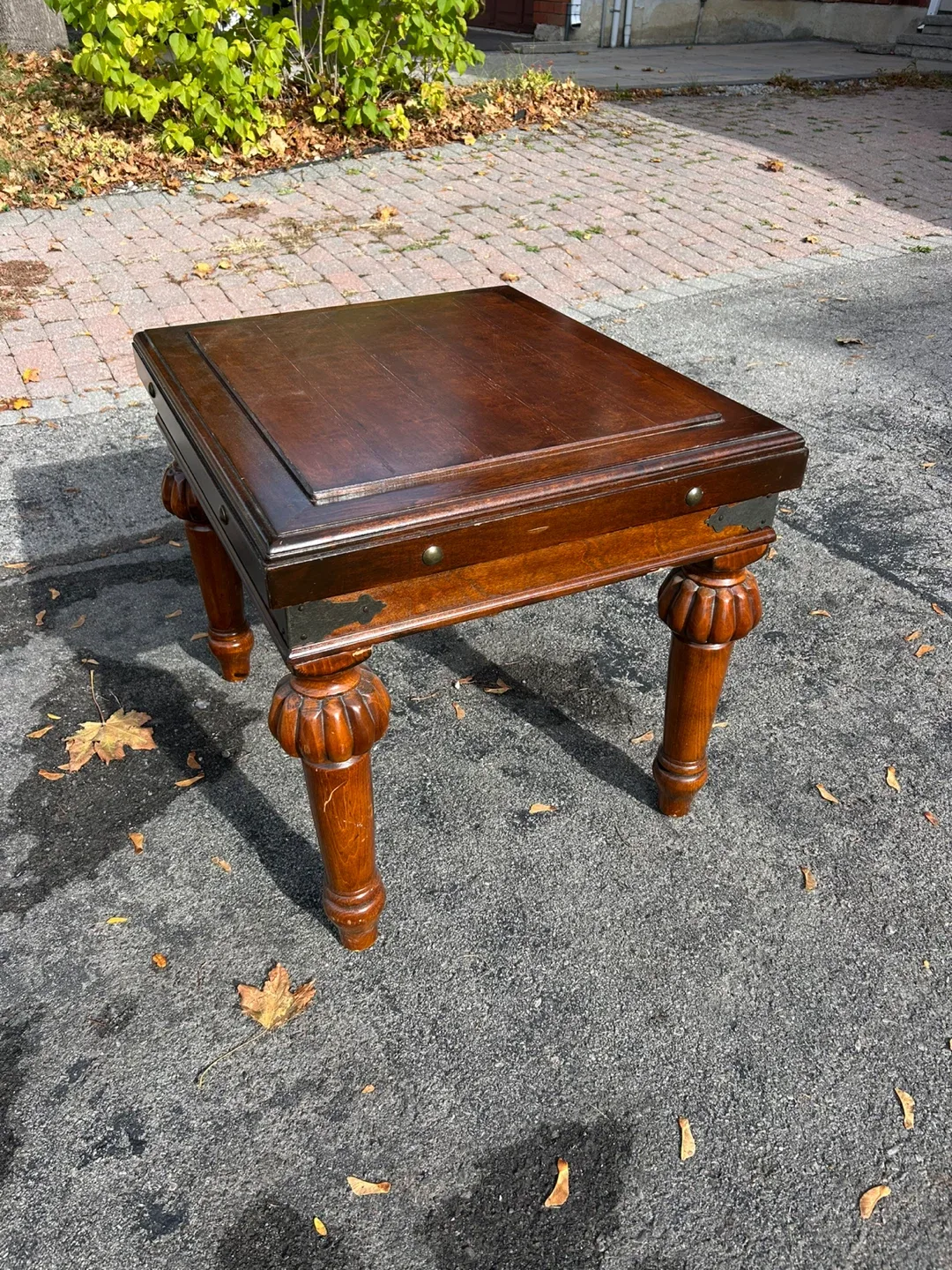 Brown Wood End Table image indicator(7)