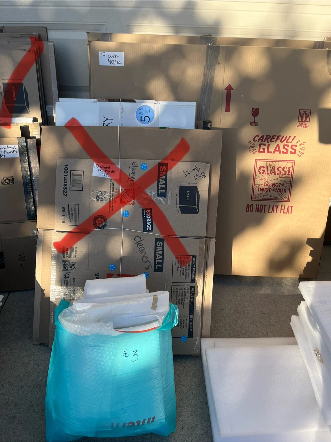 Large TV boxes & Bubble Wrap - photo 3