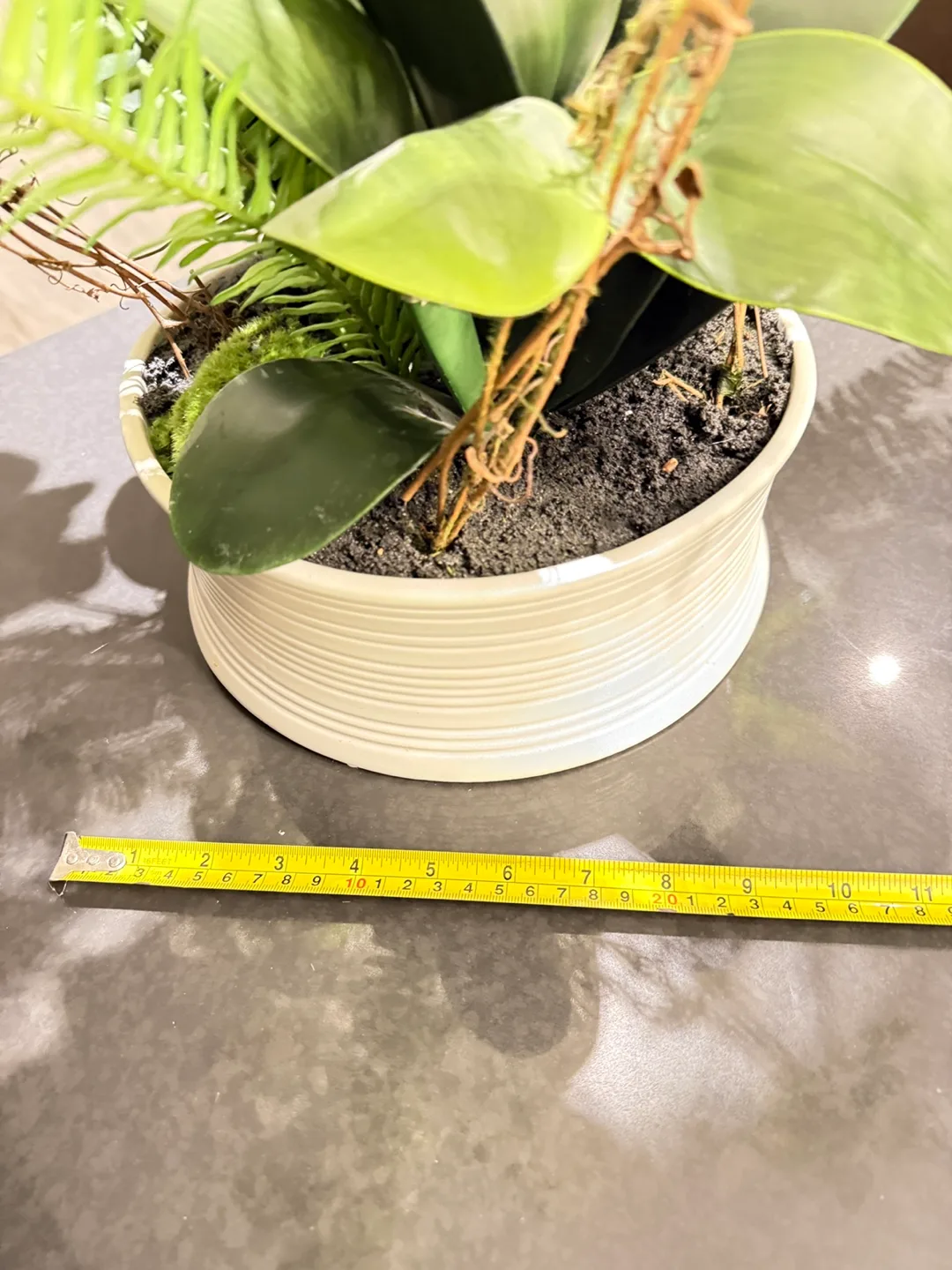 Orchid Artificial Plant with round vase image indicator(4)