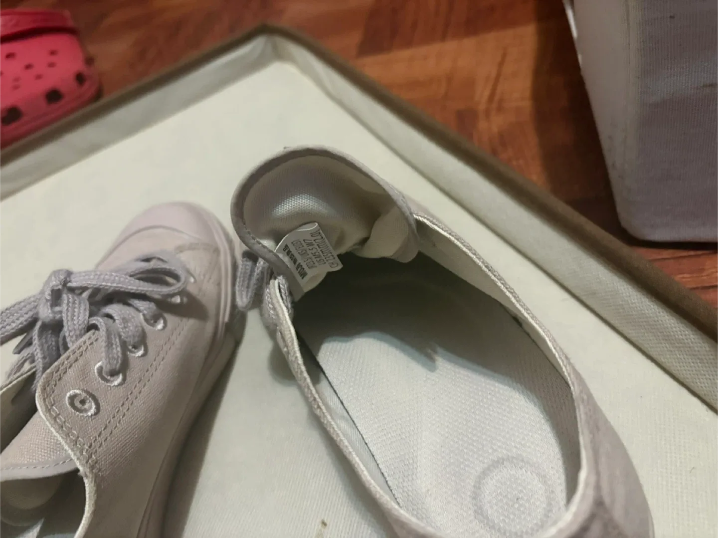 Women's Beige Canvas Sneakers from MUJI USA Japan image indicator(4)