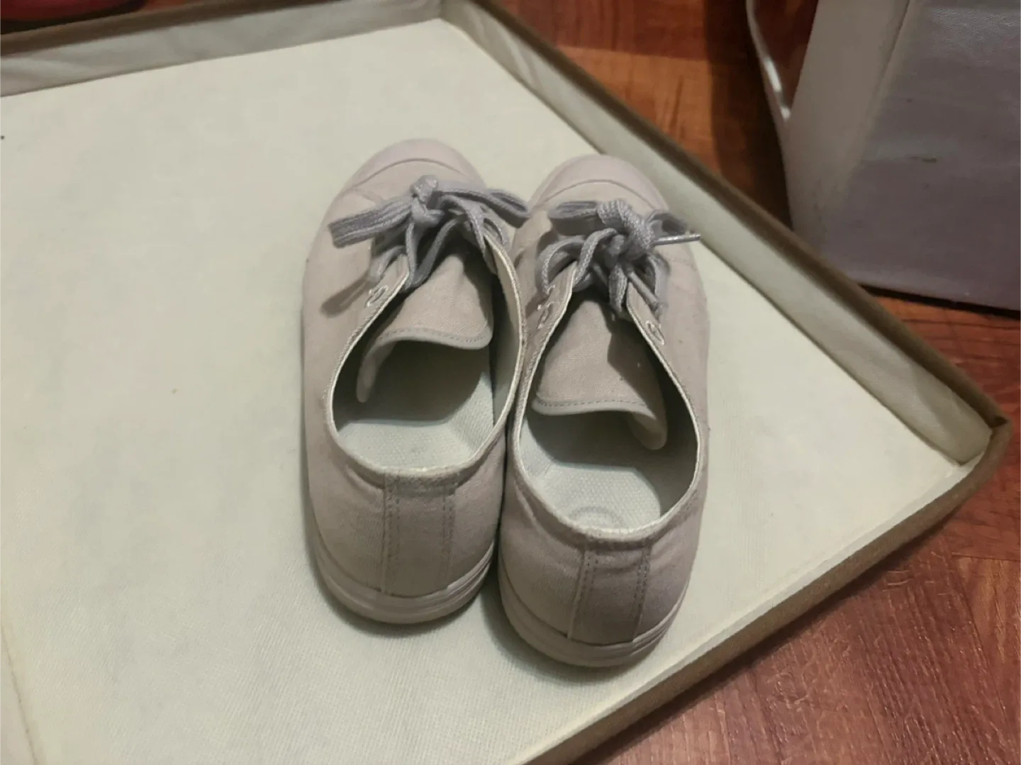 Women's Beige Canvas Sneakers from MUJI USA Japan image indicator(3)