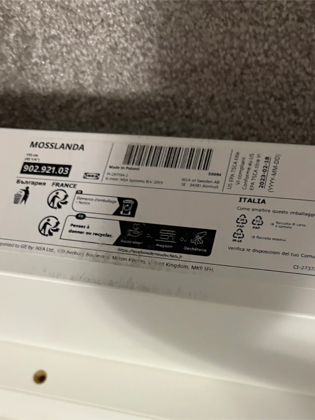 IKEA Mosslanda Picture Ledge - White x4 - photo 2