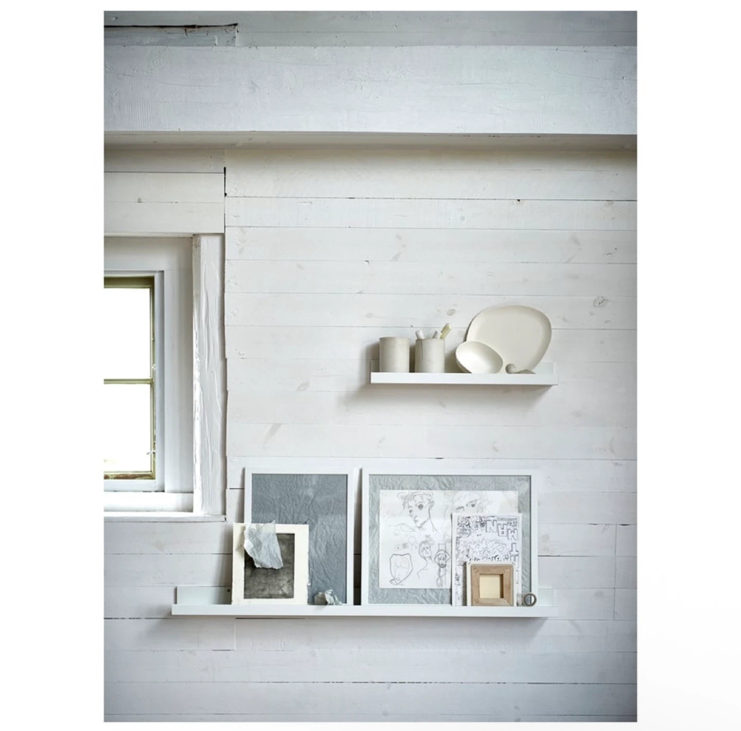 IKEA Mosslanda Picture Ledge - White x4 - photo 4