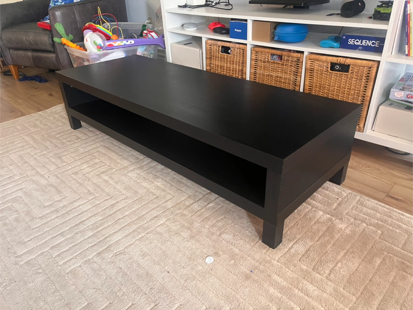 Black TV Stand/Coffee Table - photo 2