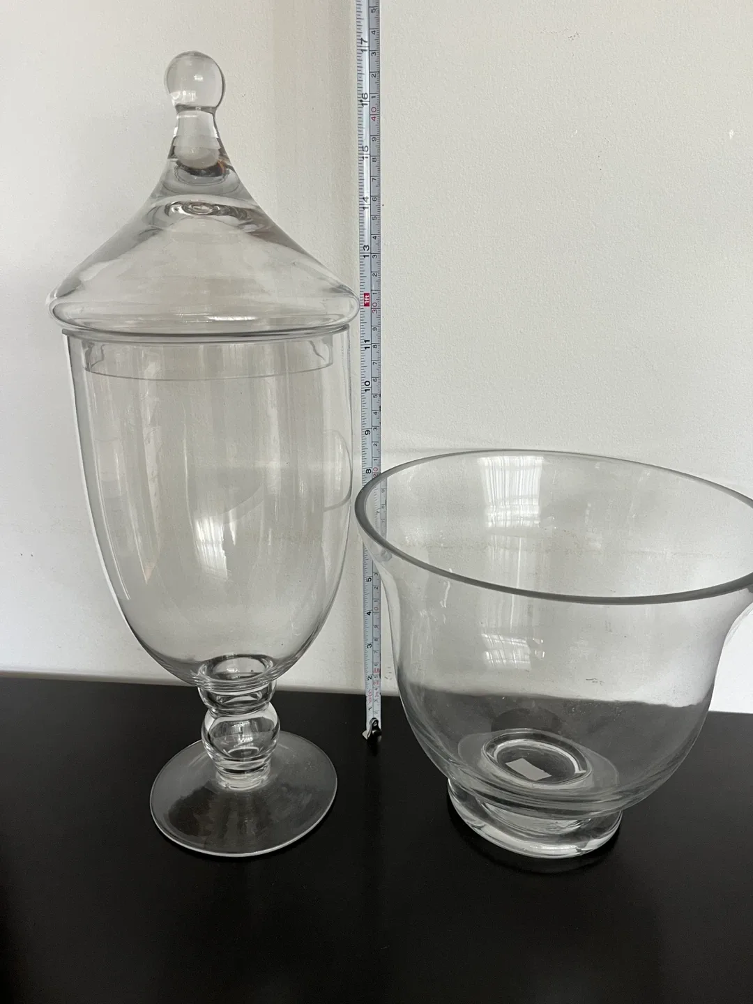 Clear Glass Canister Jar & Bowl Set image indicator(2)
