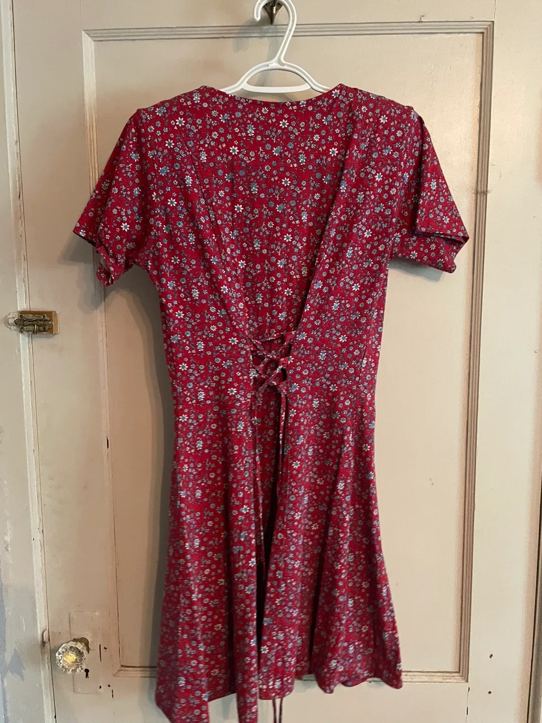 East West Red Floral Dress image indicator(2)