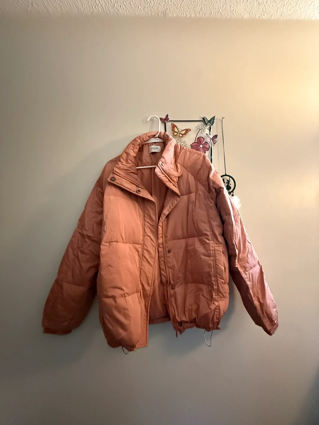 MSCH Copenhagen Puffer Jacket - Salmon