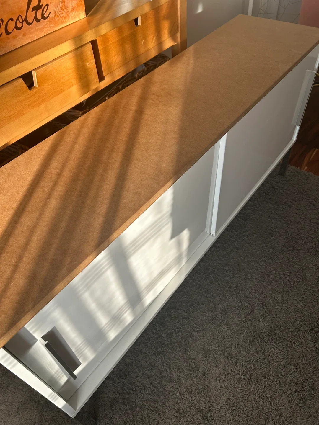 White Sliding Door Cabinet image indicator(2)