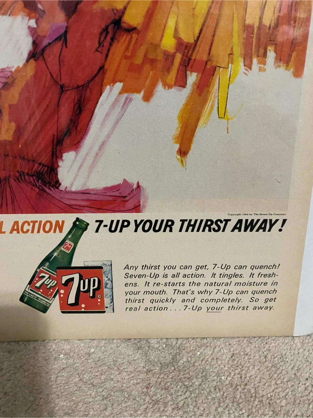 Vintage 7-Up Advertisement Print image indicator(2)