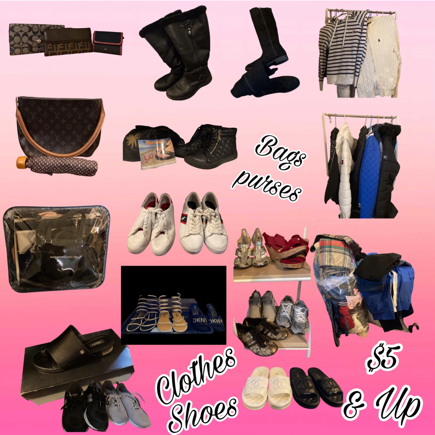 Clothes, Shoes, Bags, Purses - $5 & Up