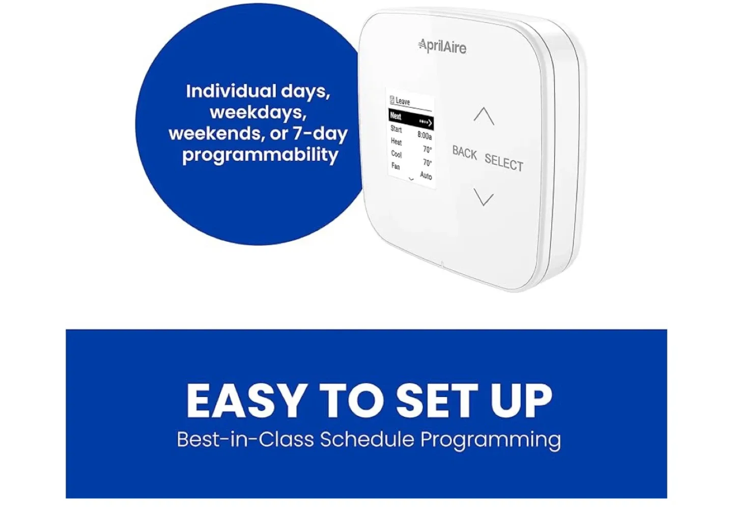 AprilAire Programmable Touchscreen Thermostat image indicator(2)