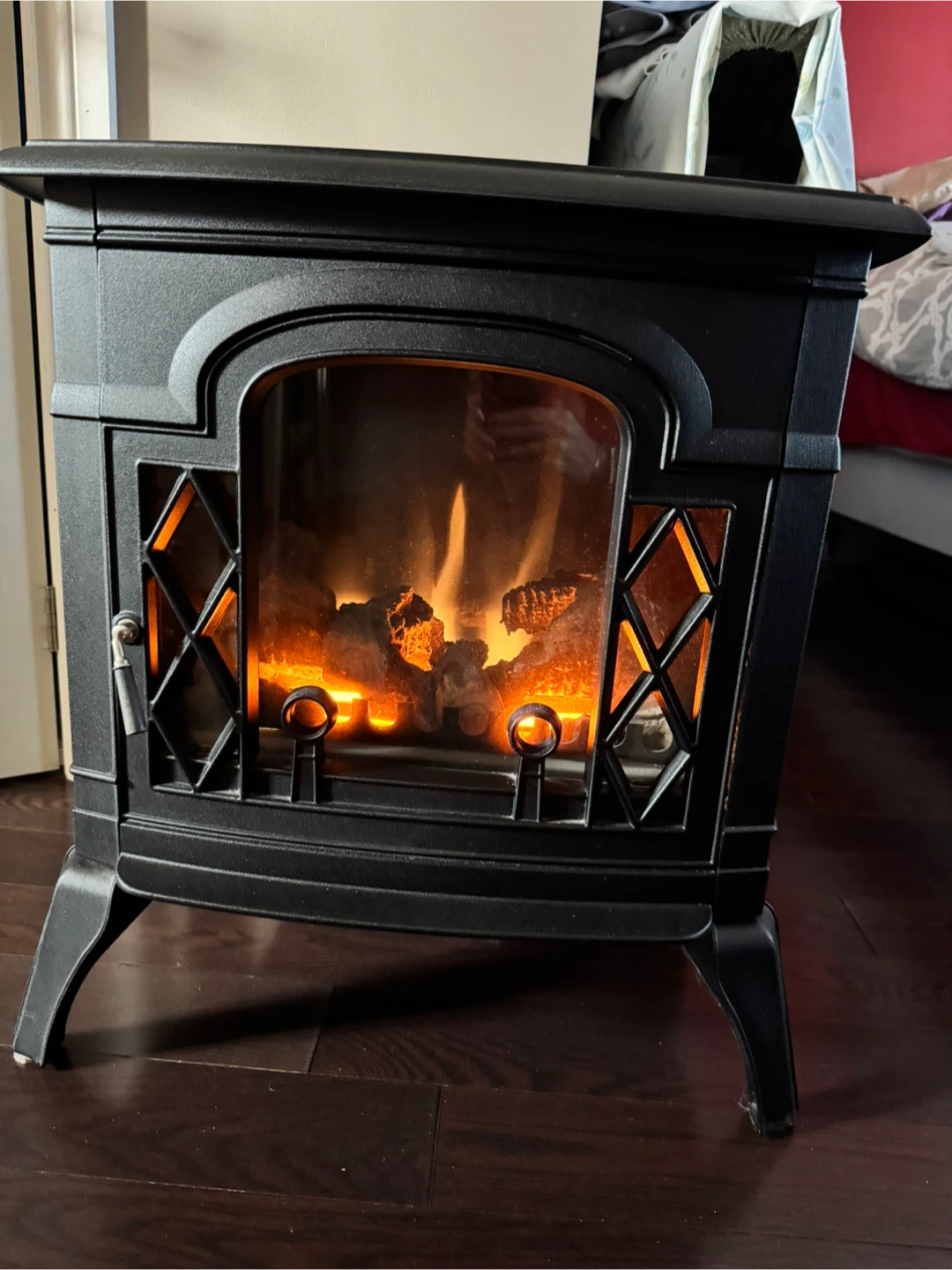 Black Electric Fireplace heater