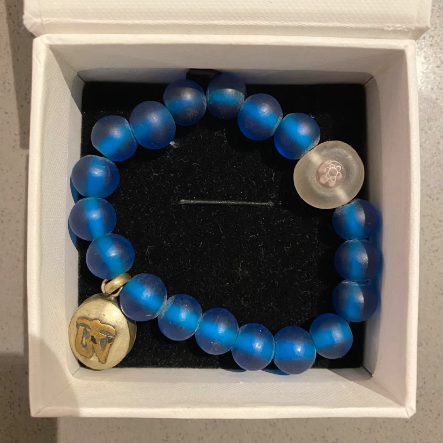 Chunky Bead Charm Bracelet