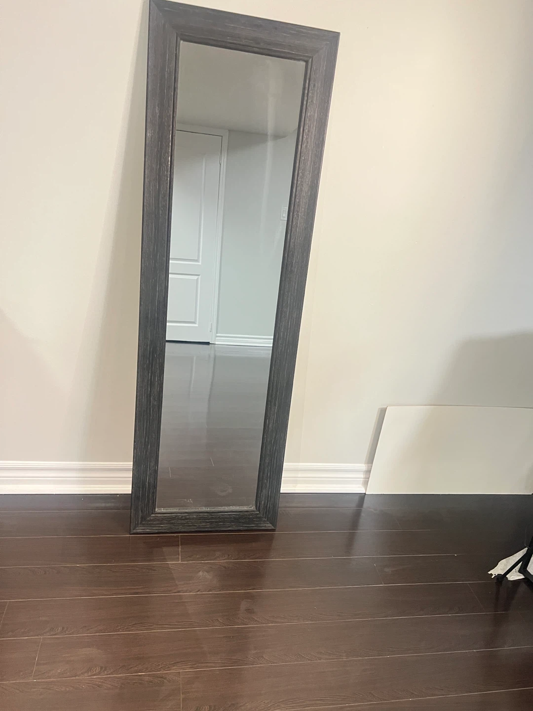 Full Length Wooden Border Mirror