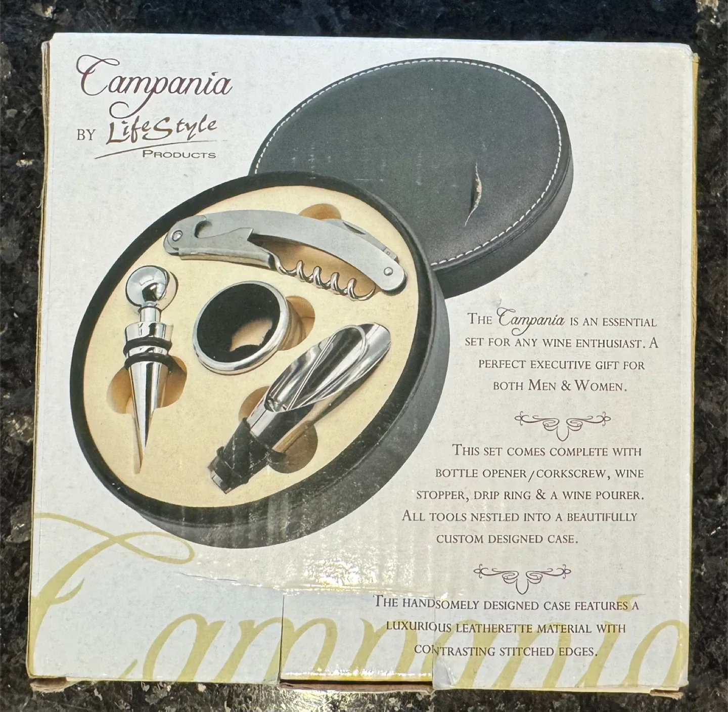 Campania Wine Accessories Set - New in Box thumbnail