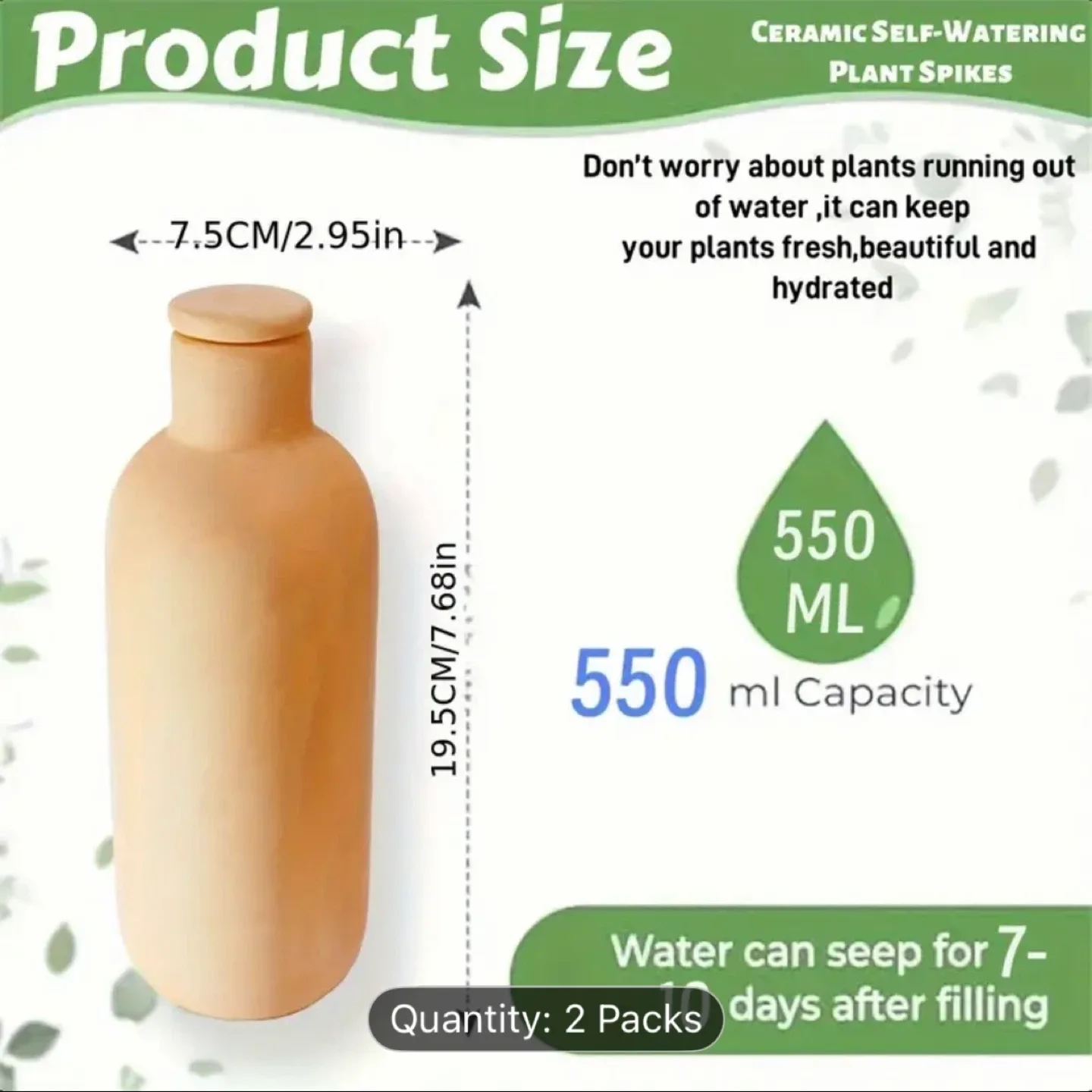 Terracotta Self Watering Bottles image indicator(4)