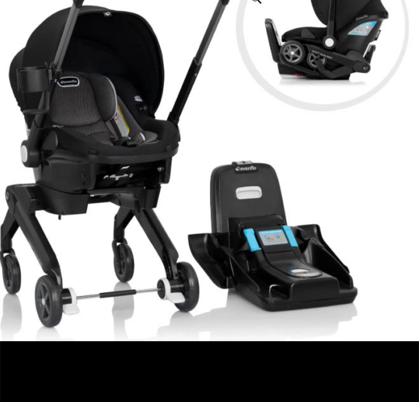Evenflo Shyft DualRide Infant Car Seat & Stroller - photo 5