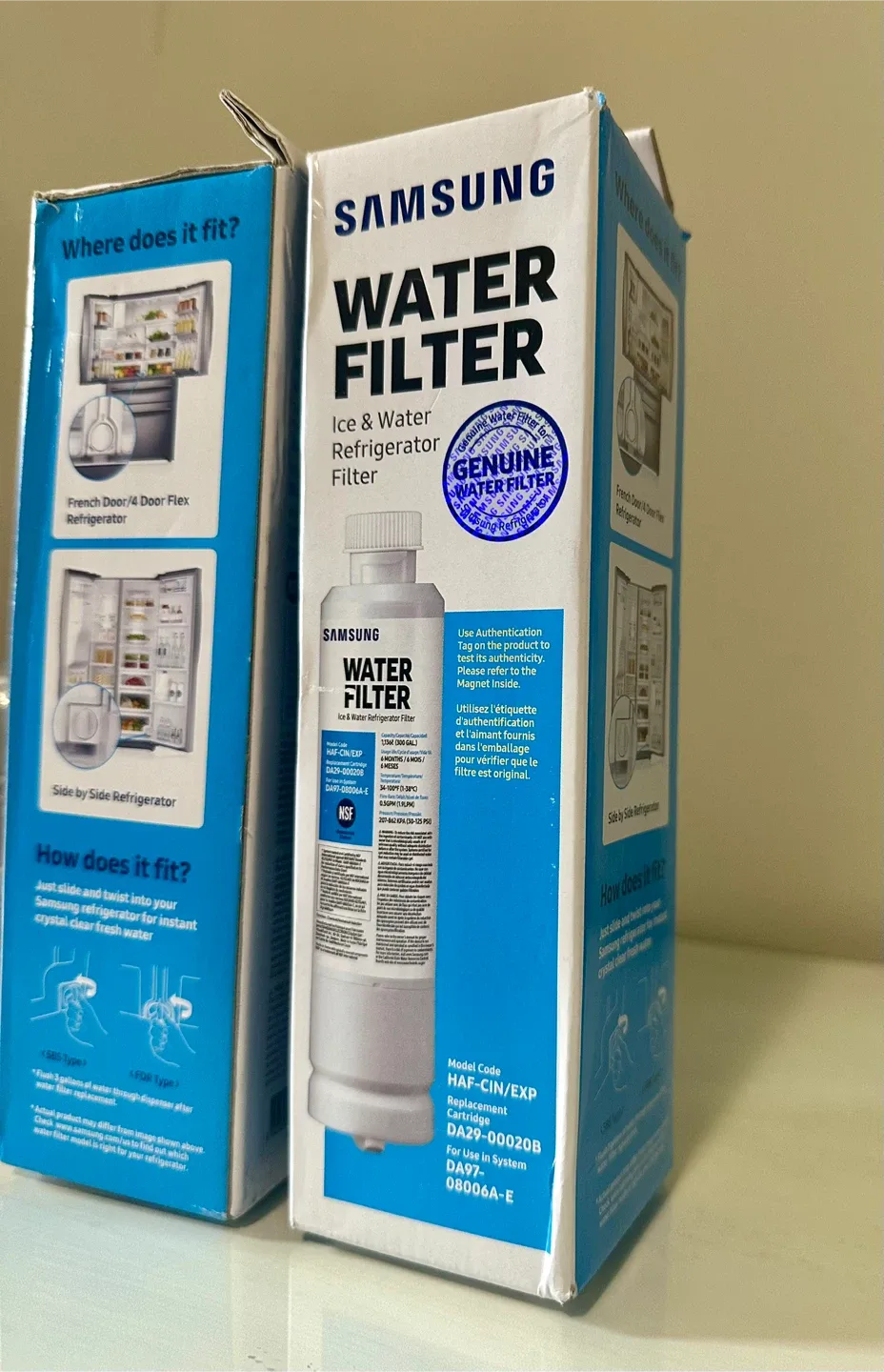 Samsung Refrigerator Water Filter DA29-00020B - 2 Pack New image indicator(3)