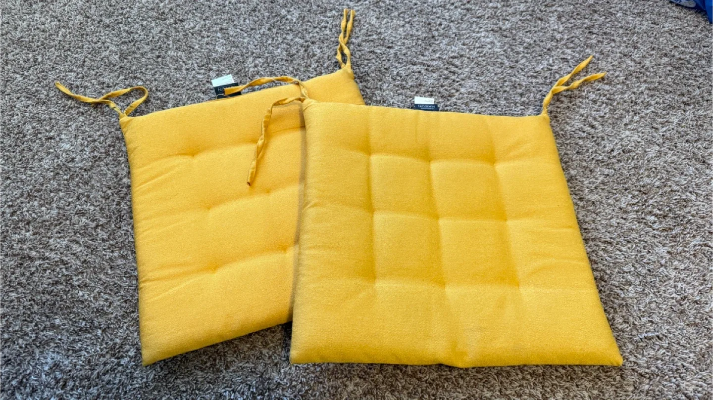 Simons Maison Yellow Chair Cushions - Set of 2 thumbnail