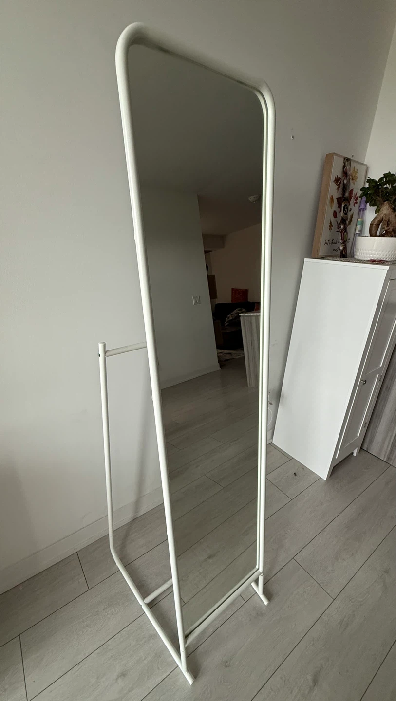 IKEA KNAPPER Standing Mirror - White - photo 2