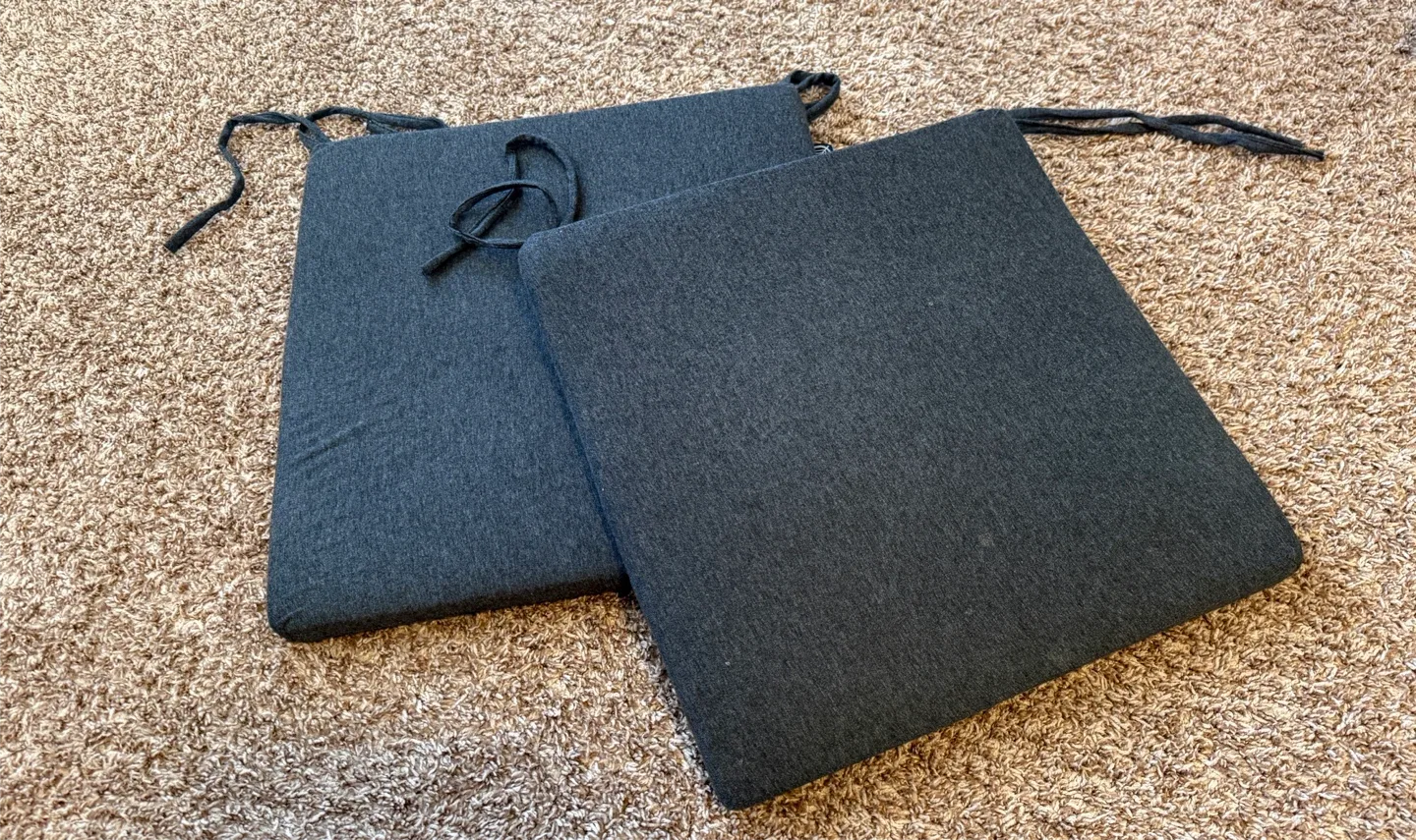 Simons Grey Chair Pads - Set of 2 thumbnail