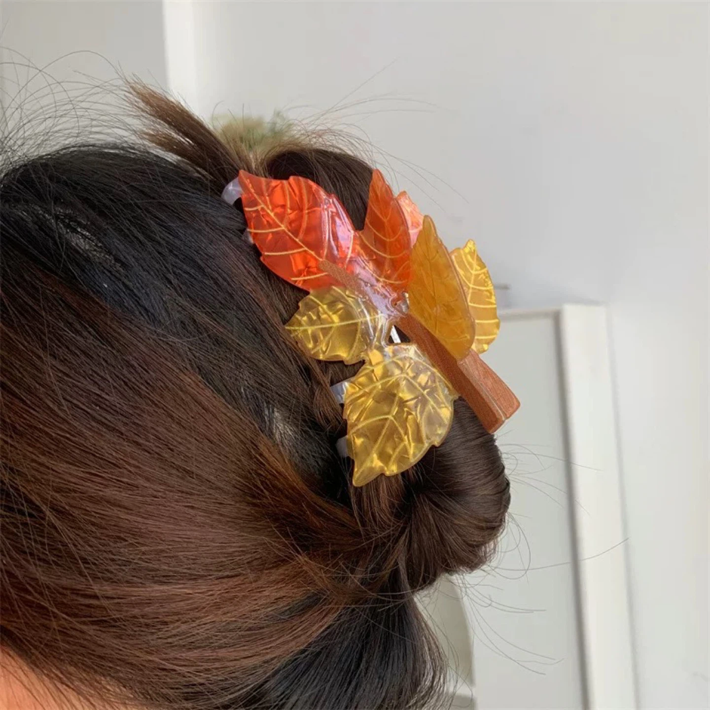 Autumn Leaf & Cloud Hair Claw Clip Set - photo 3
