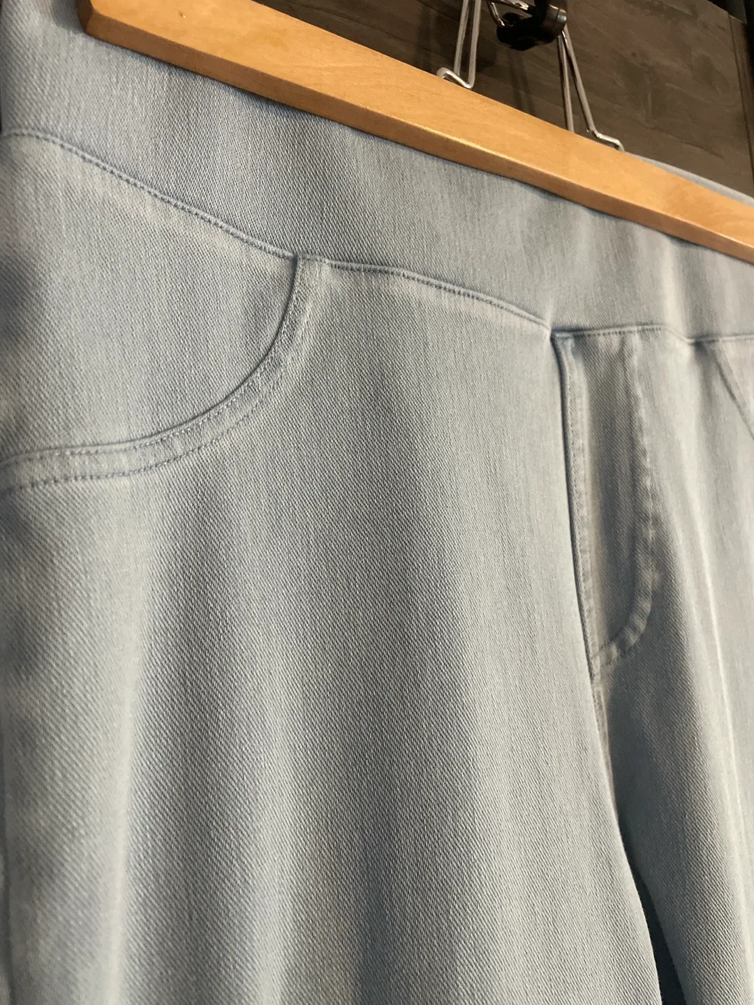 Light Blue Pull-On Denim Pants image indicator(2)