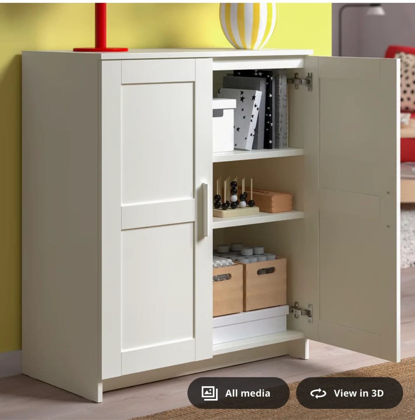 IKEA White shelf stand image indicator(2)