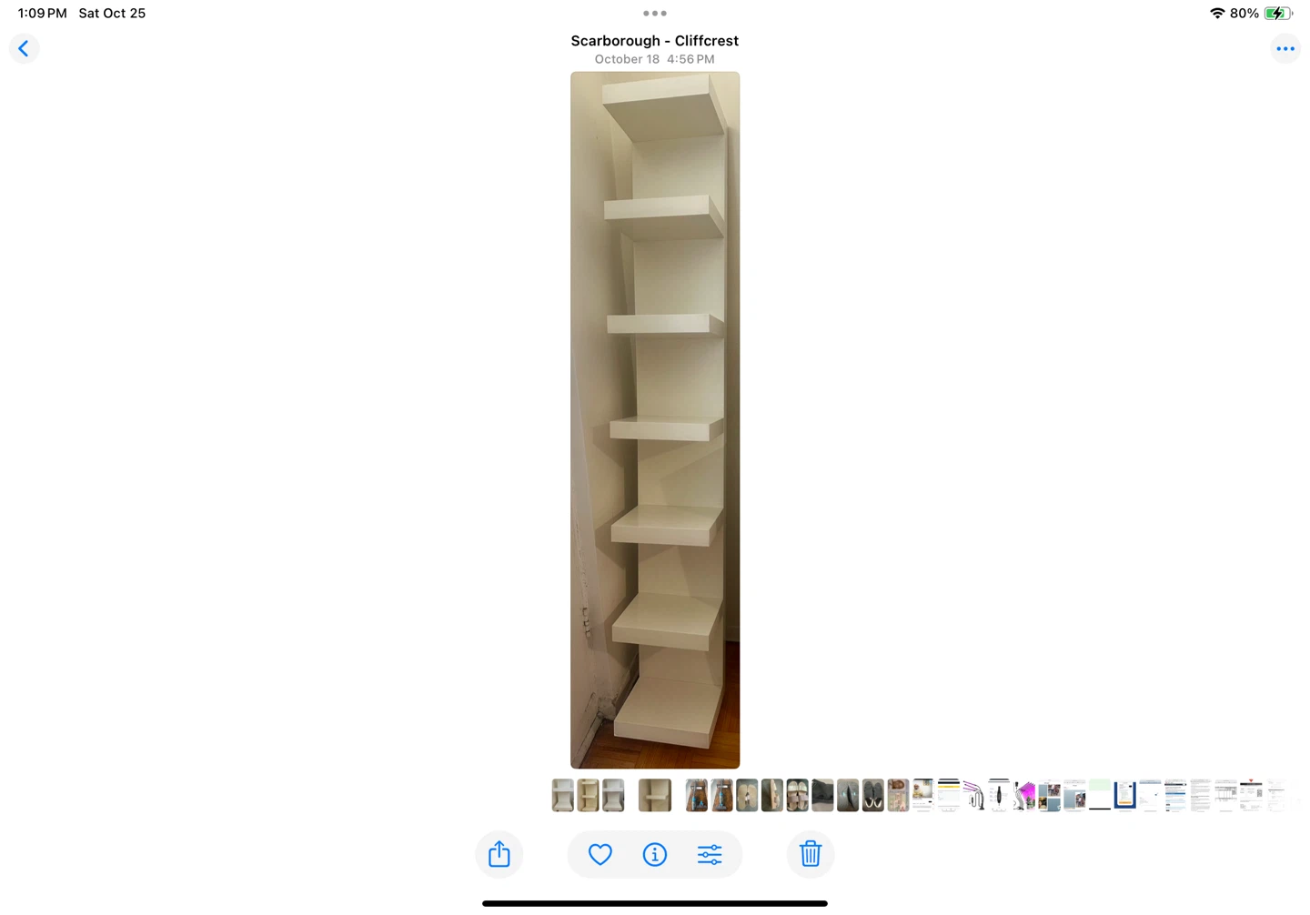 IKEA White shelf stand - photo 4