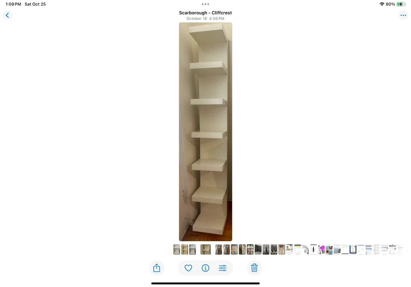 IKEA White shelf stand image indicator(4)