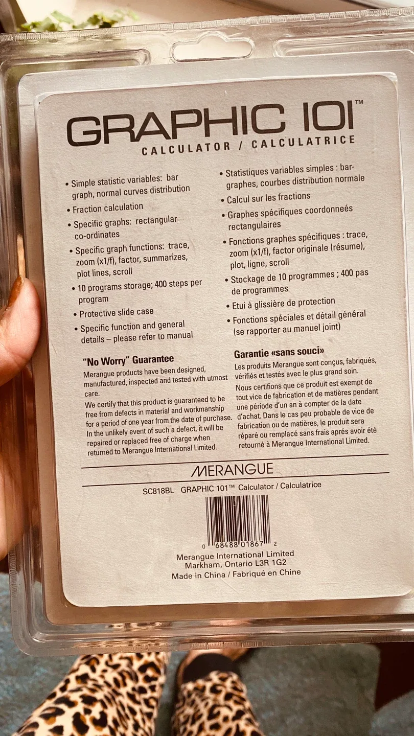 Merangue Graphic IQI Calculator SC-818 - New in Box! image indicator(2)