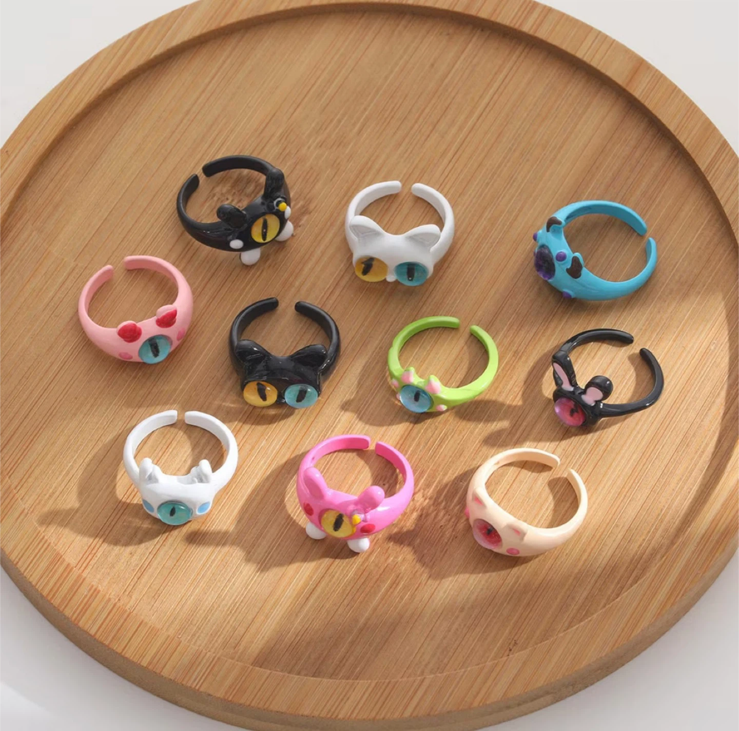 Cute Monster Eye Ring - Adjustable, Colorful & Handcrafted - photo 3
