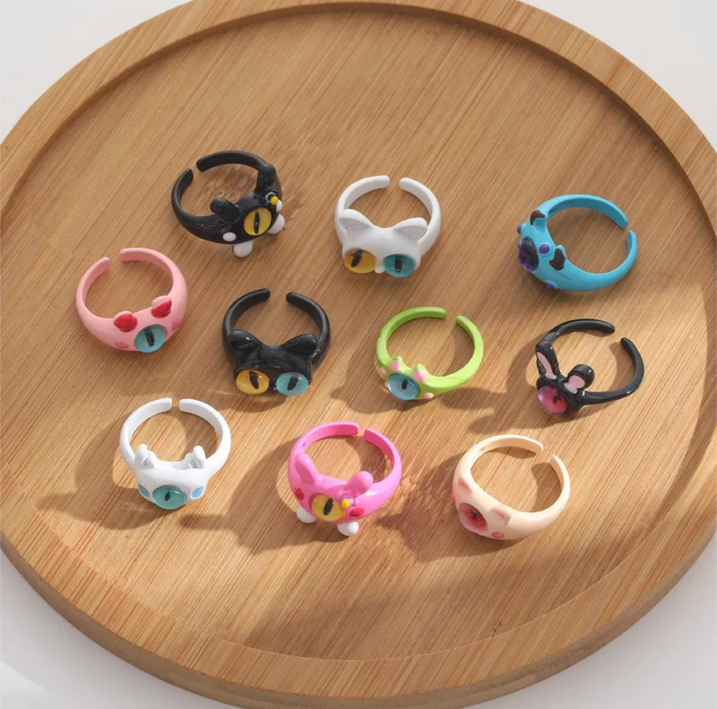 Cute Monster Eye Ring - Adjustable, Colorful & Handcrafted image indicator(3)