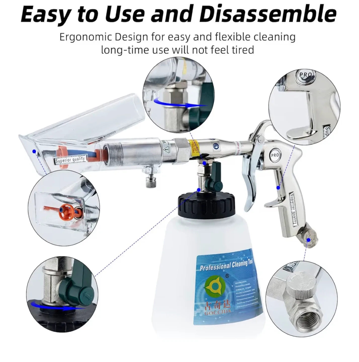 Car Interior Detailing Air Blow Cleaning Gun image indicator(3)