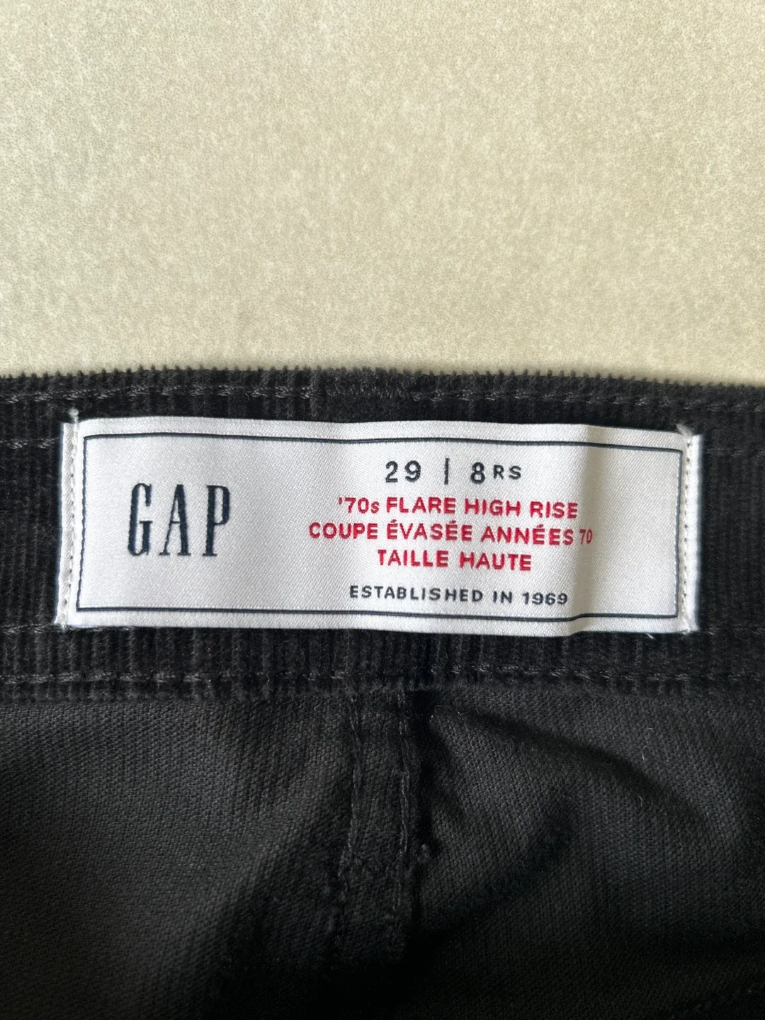 GAP - High Rise Corduroy 70s Flare Pants image indicator(6)
