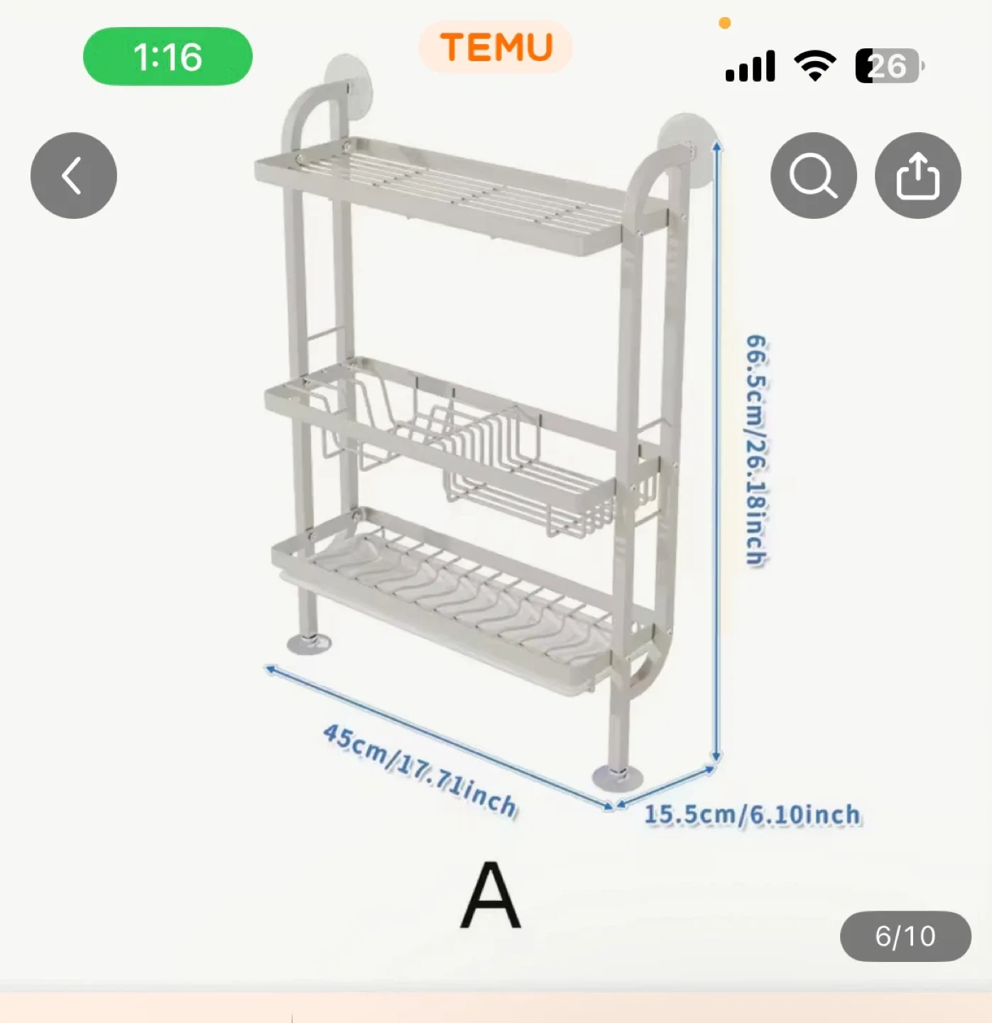 3-Tier Kitchen Rack Organizer image indicator(2)
