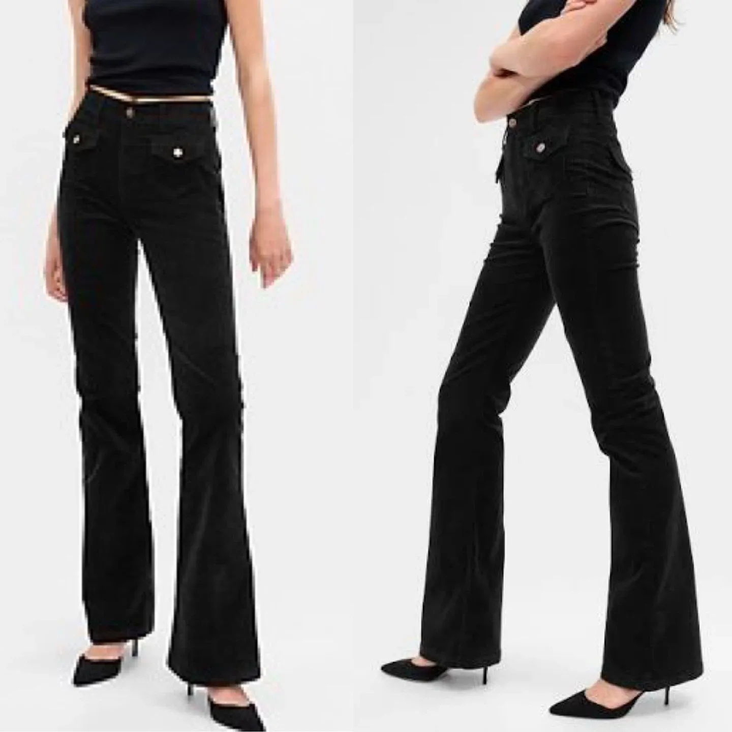 GAP - High Rise Corduroy 70s Flare Pants