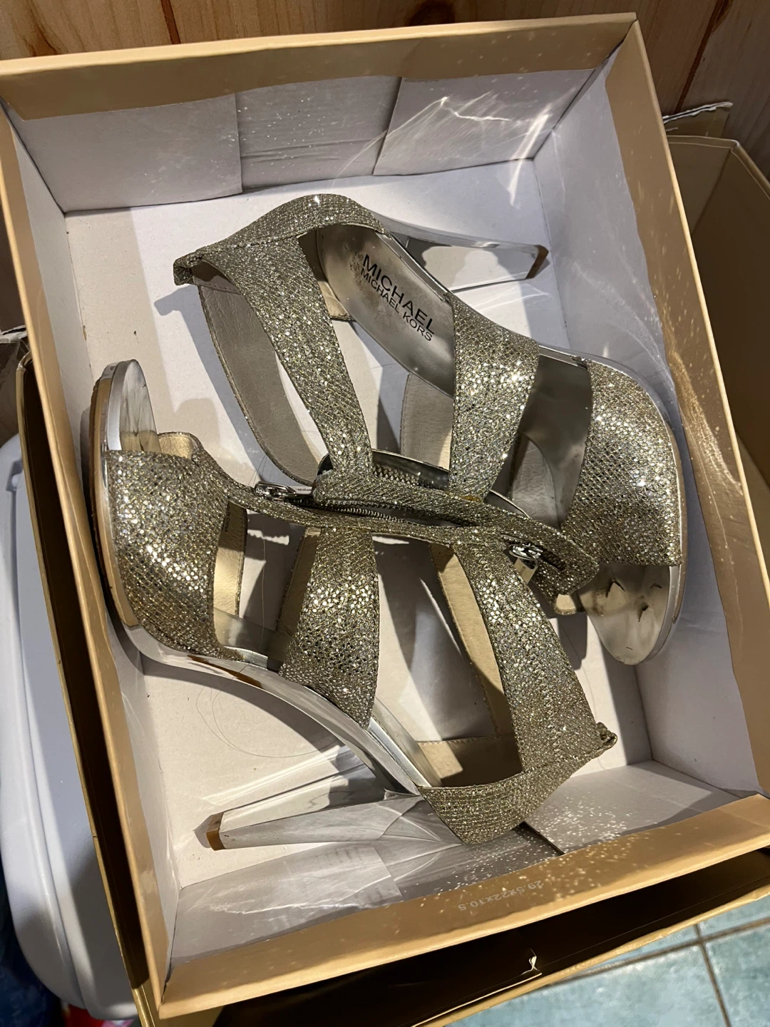 Michael Kors Berkley T Strap Heels - Size 8M