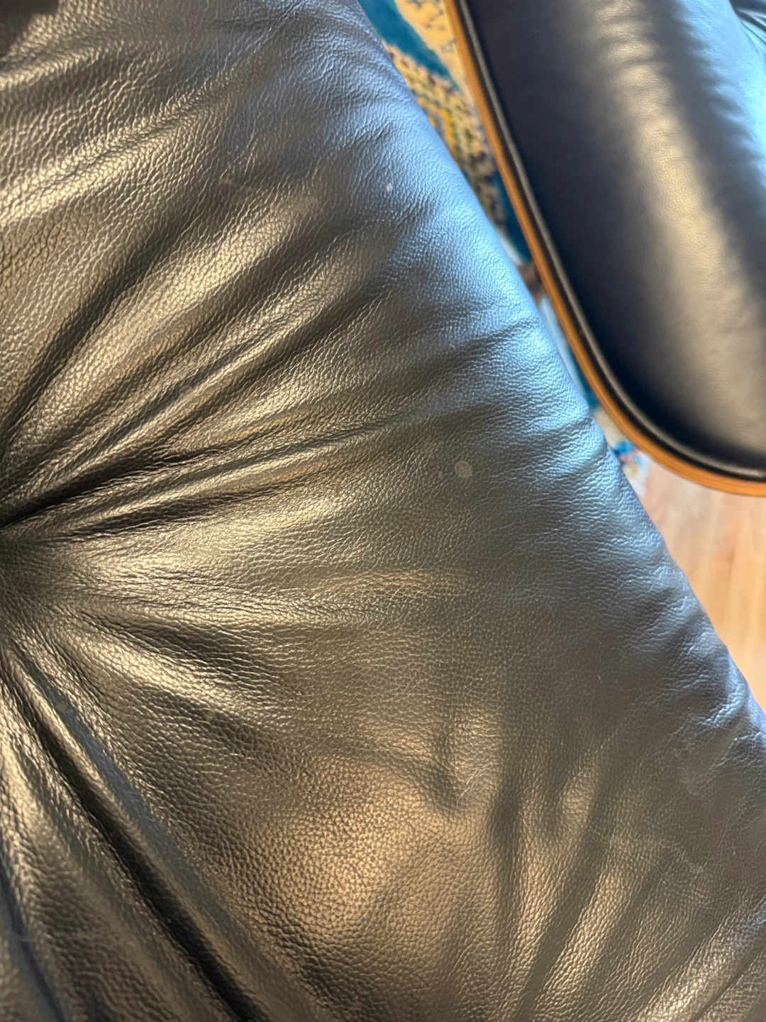 Eames Reproduction Lounge Chair and Ottoman - Black Leather - photo 5