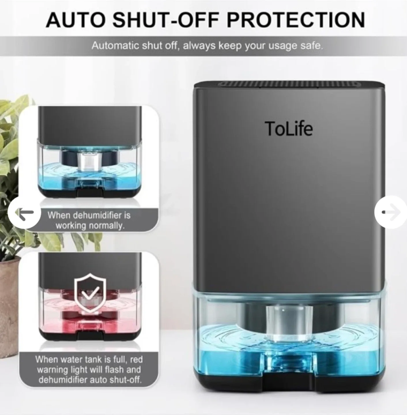 New TOLIFE TZ-C1S Dehumidifier image indicator(4)