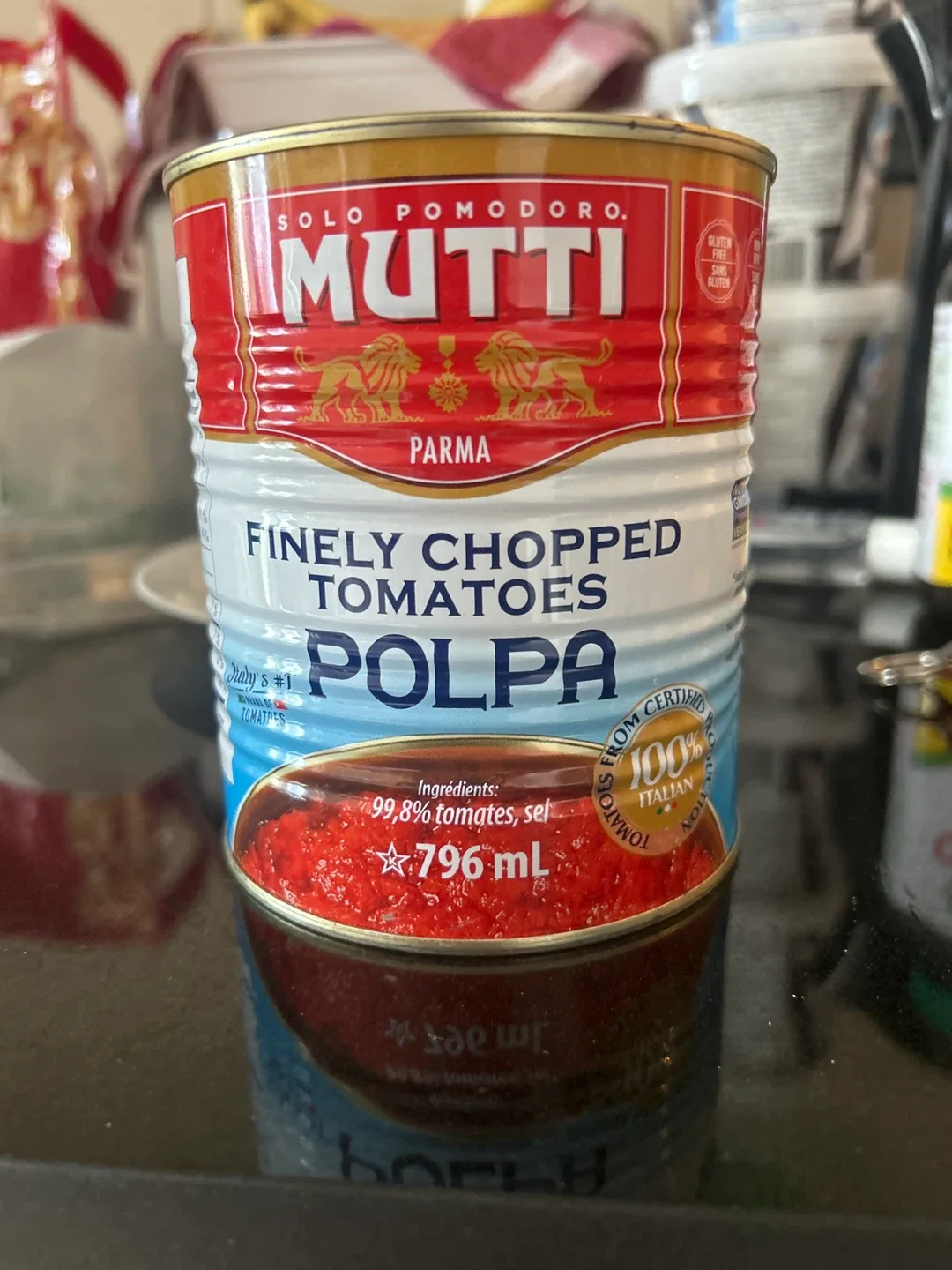 Mutti Finely Chopped Tomatoes Polpa 796mL