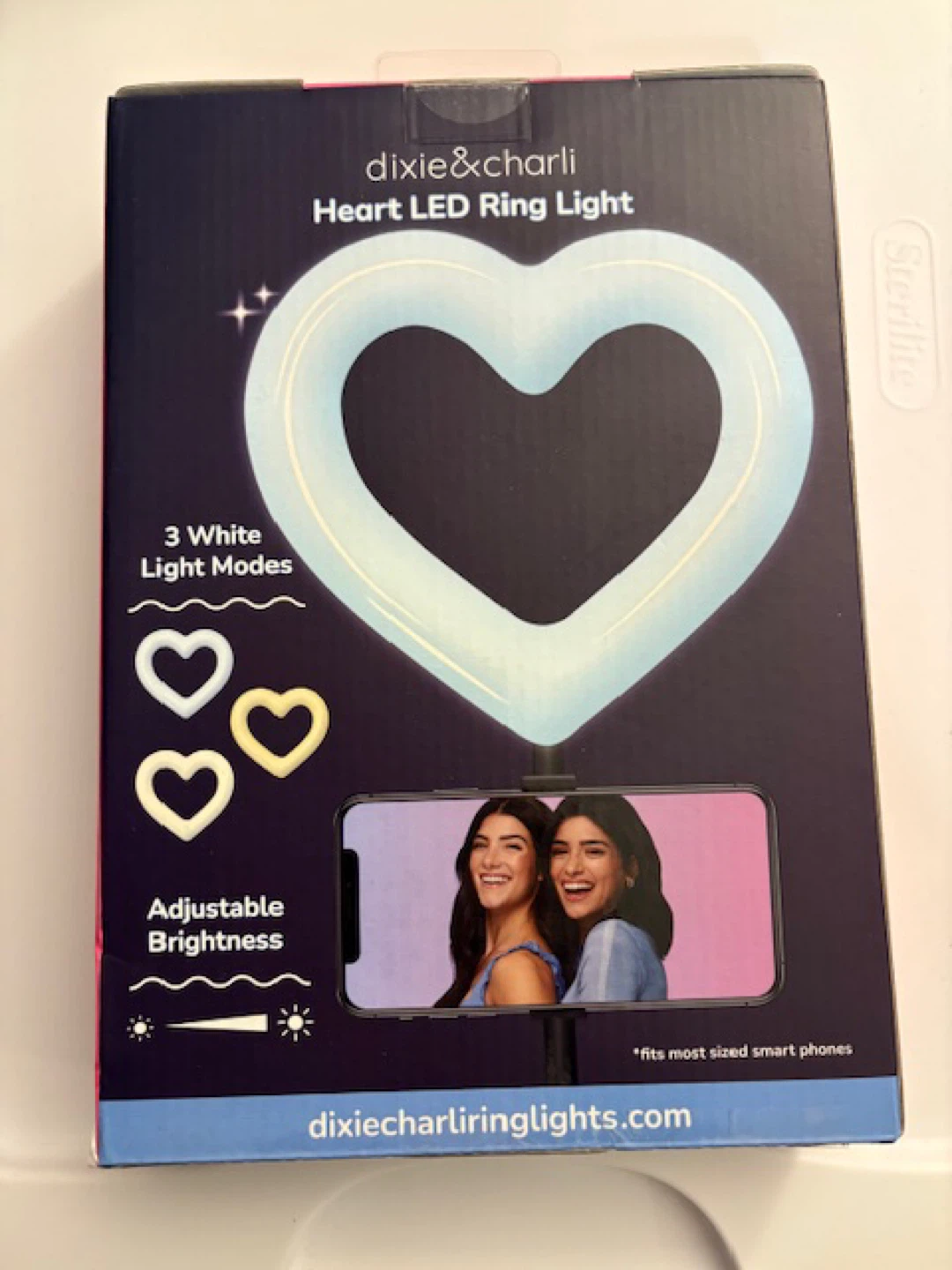 🤩Dixie & Charli Heart LED Ring Light - New - photo 2