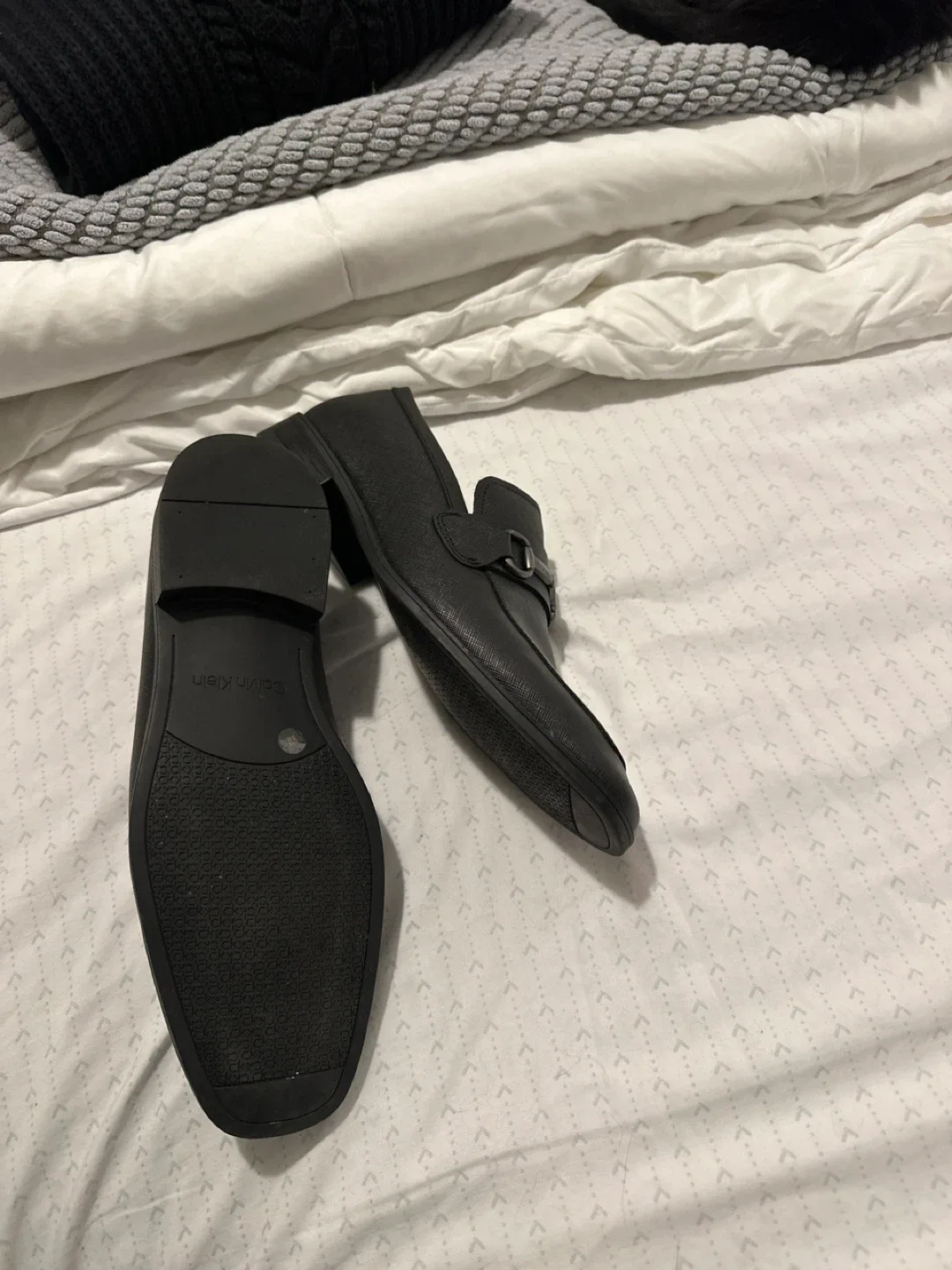 Calvin Klein Black Leather Loafers image indicator(2)